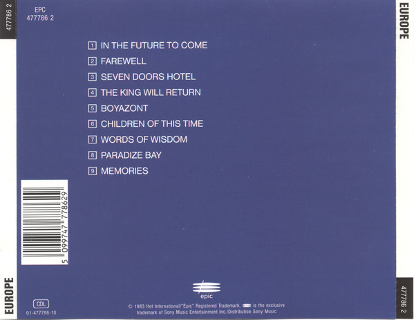 Europe  Europe : Back